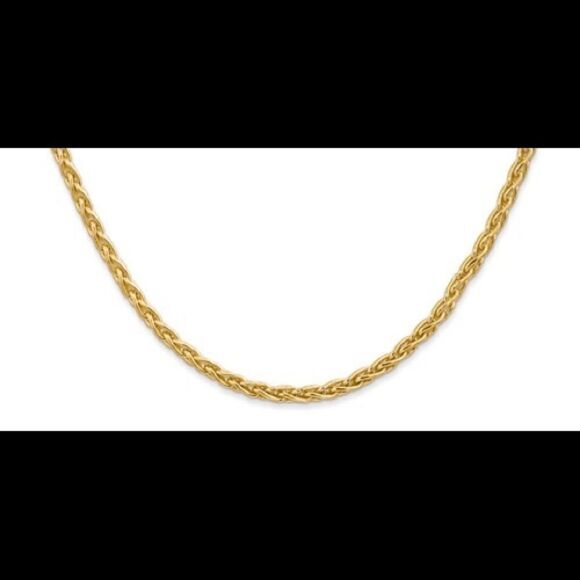 14k gold wheat chain. New - Picture 1 of 5